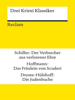 cover image of Drei Krimi Klassiker